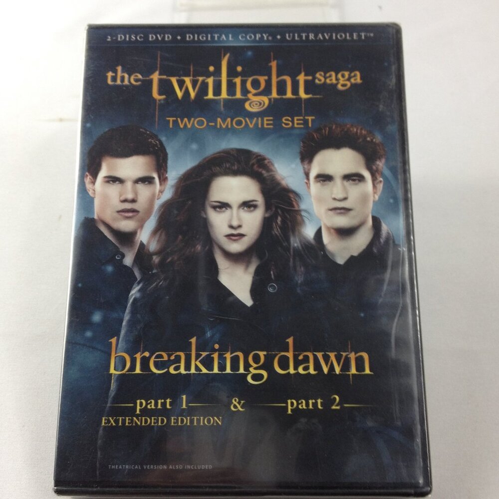 The Twilight Saga-Breaking Dawn-Parts 1 & 2 - Extended Edition- DVD-New